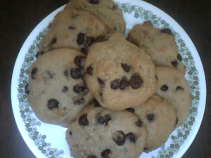 Biscuit aux pépites de chocolat végétaliens