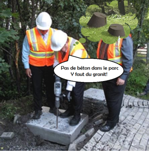 Coderre et les dalles